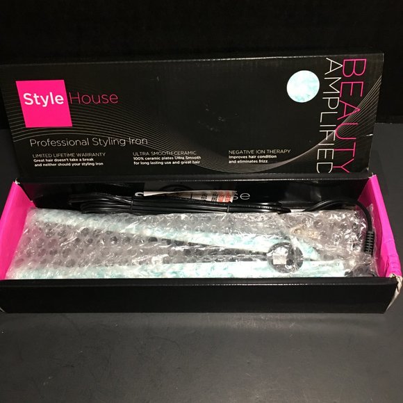 Style House pink and black Zebra Professional Styling Iron.   NIB - Picture 14 of 14